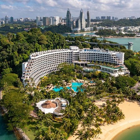 Shangri-La Rasa Sentosa, Singapur Zewnętrze zdjęcie Aerial view of the resort